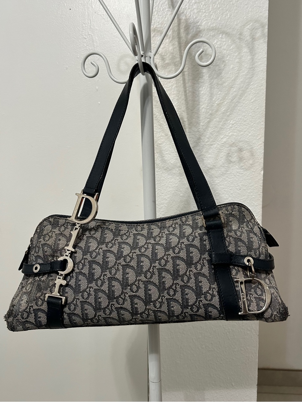 Christian Dior Trotter canvas shoulder bag